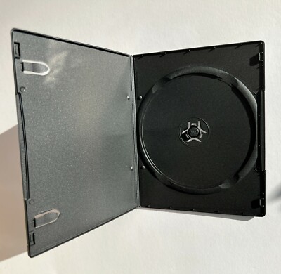100 TOP QUALITY ULTRA SLIM 4MM BLACK SINGLE DVD CASE BOX PREMIUM-4MMBLK(R1)