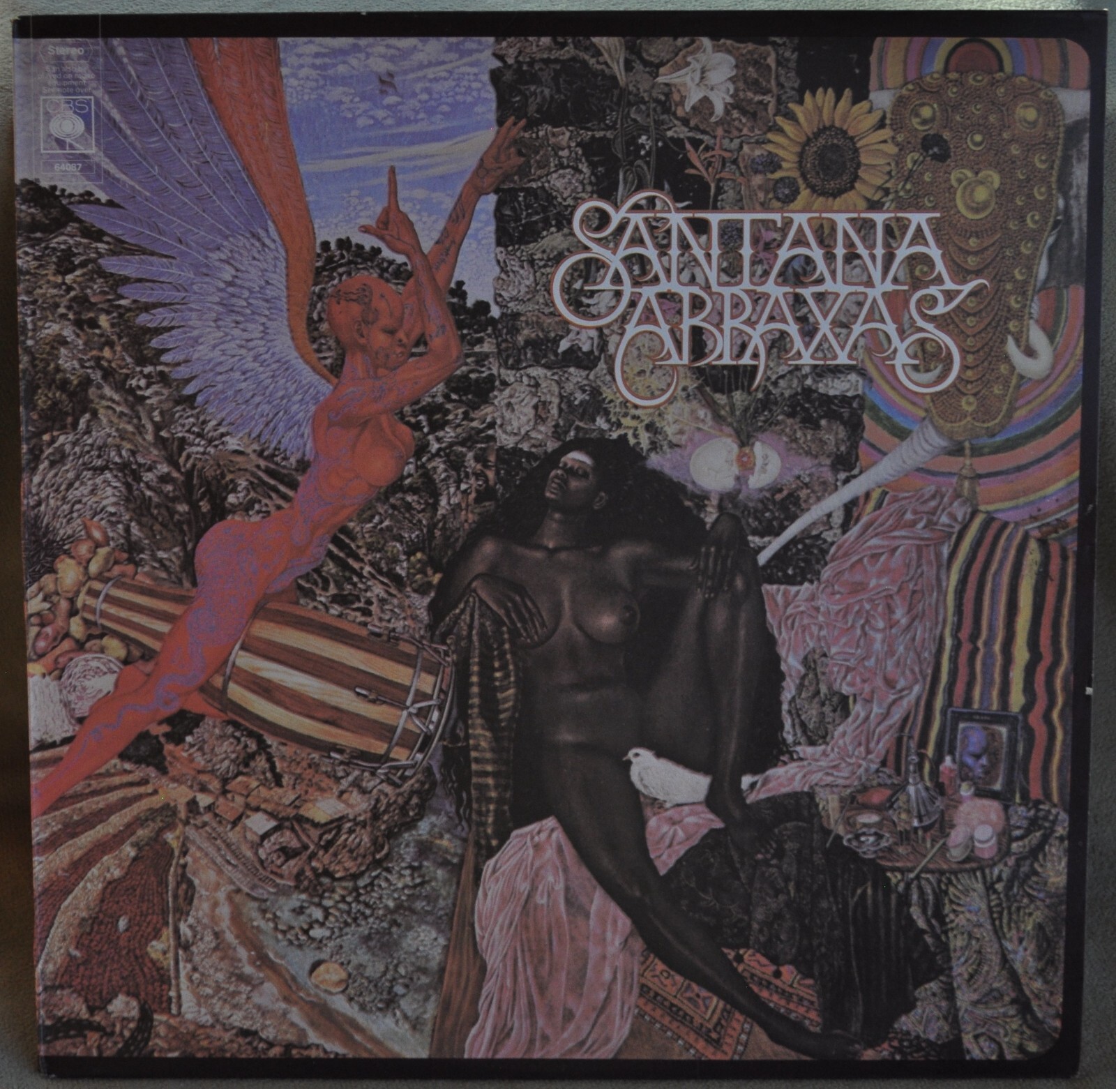 Santana Abraxas レコード70年初版当時物 Vtg 1970 Santana Abraxas UK Import LP Album Record S 64087