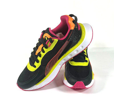 Puma WILD RIDER CITY OF LIGHTS COLOR BLACK STYLE 322368-01 Women's 8 US