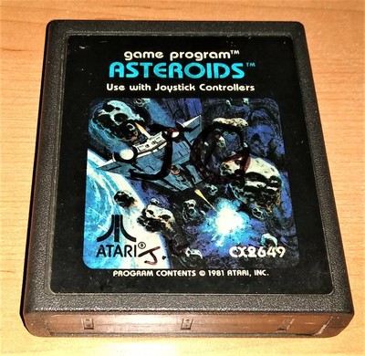 ASTEROIDS - Atari 2600 Game Cartridge - Vintage 1981 Game - See Pictures