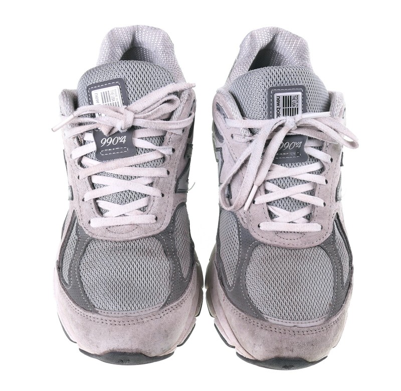 Womens New Balance 990v4 Running Shoes Gray Castlerock