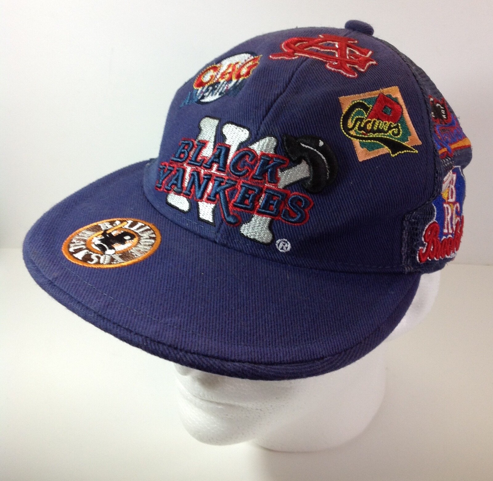 Vintage New York Black Yankees Cap Size 7 1/4, J-HEAD, Negro