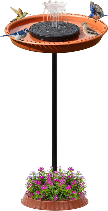 Solar Bird Baths Fountains for Hummingbirds,Stable Stylish Design