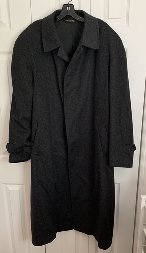 Giorgio Valentino Cashmere & Wool Long Coat Sz 54 Made in