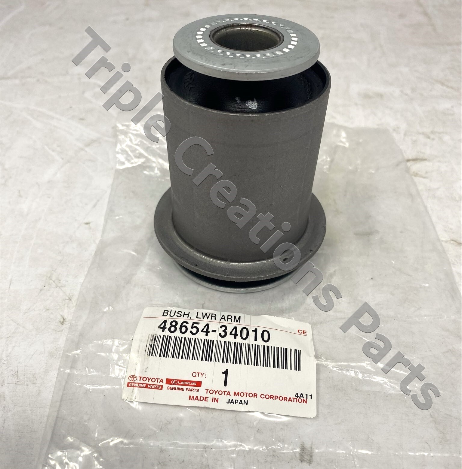 48654-34010 Toyota OEM Genuine BUSH, FRONT LOWER ARM, NO.1