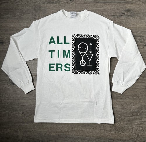 【ALLTIMERS】RON VEASEY TEE White Alltimers Shirt Skate Board Men's Size Medium White Logo