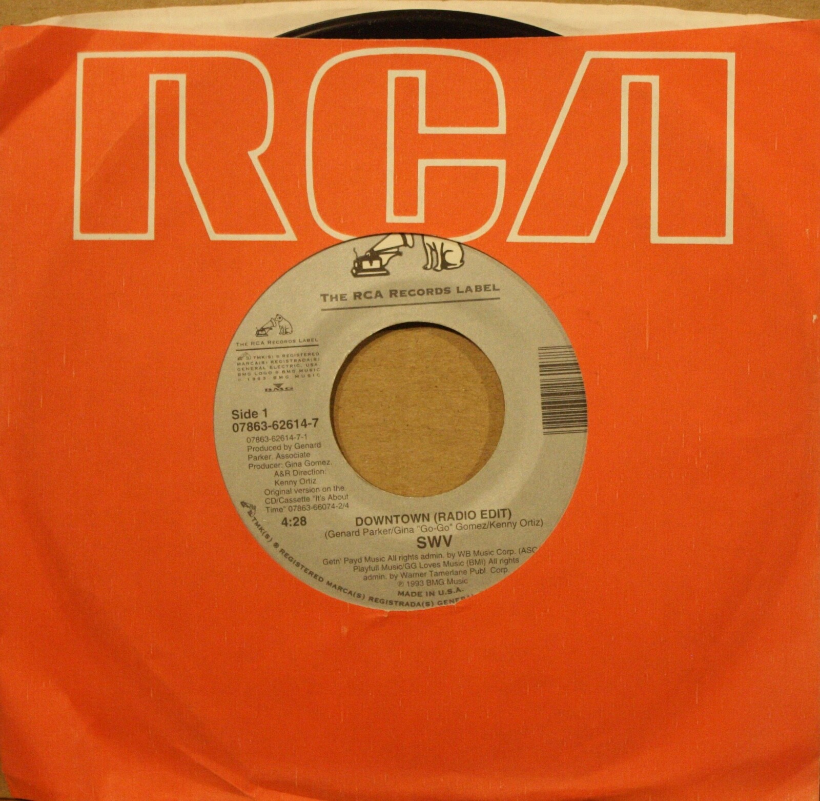 【R&B】SWV SWV *Right Here/Human Nature* DOWNTOWN 90's R&B 45 on RCA