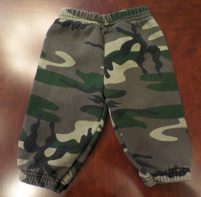 Baby Boys Camo Sweat Pants Size 6/9 Months