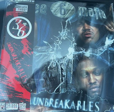 THREE 6 MAFIA DA UNBREAKABLES - RSD BLACK FRIDAY 2023 VINYL *RARE* 1 of 2000