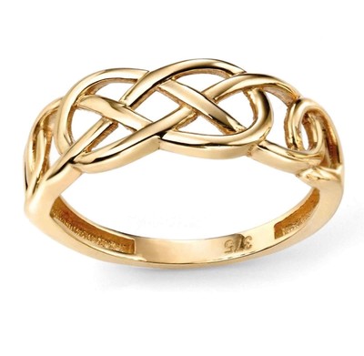 Elements Gold GR499 52 Keltisch Muster Ringgröße 52