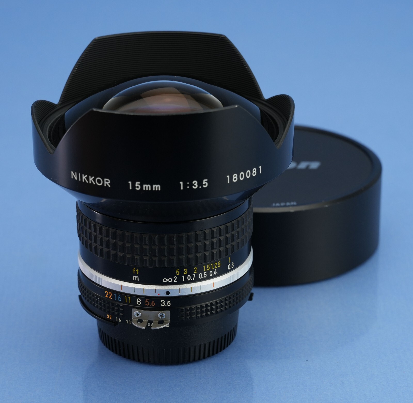 NIKON NIKKOR 15MM F3.5 AI-S AIS RECTILINEAR ULTRA WIDE LENS