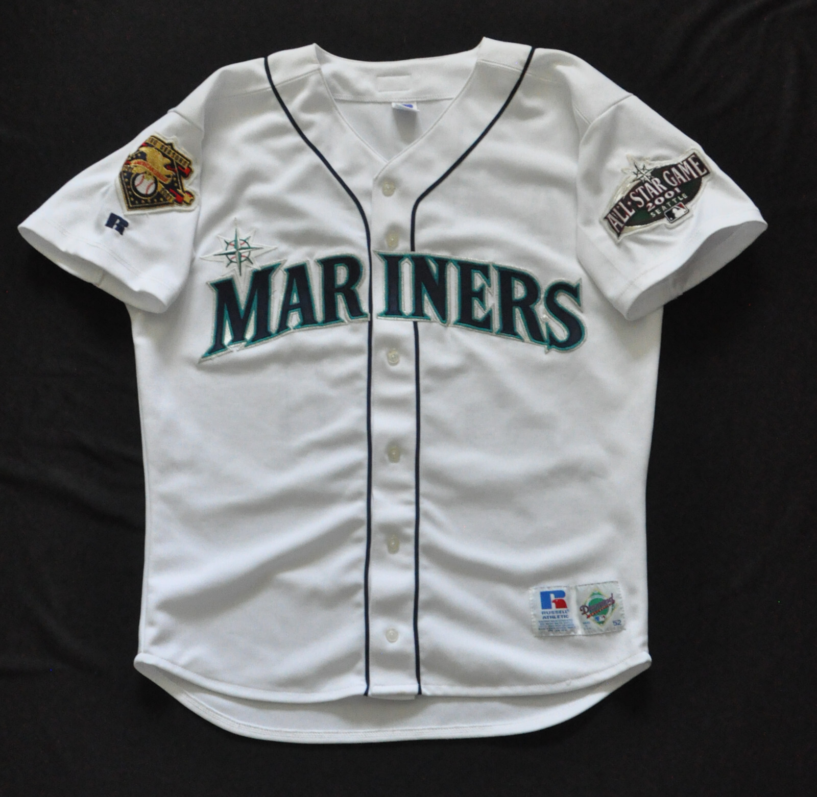 希少　MARINERS ユニフォーム オールスター2001 背番号無し Men's Seattle Mariners Ichiro Suzuki Mitchell & Ness White