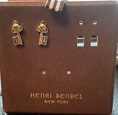 Henri Bendel New York New Stud Earrings Luck