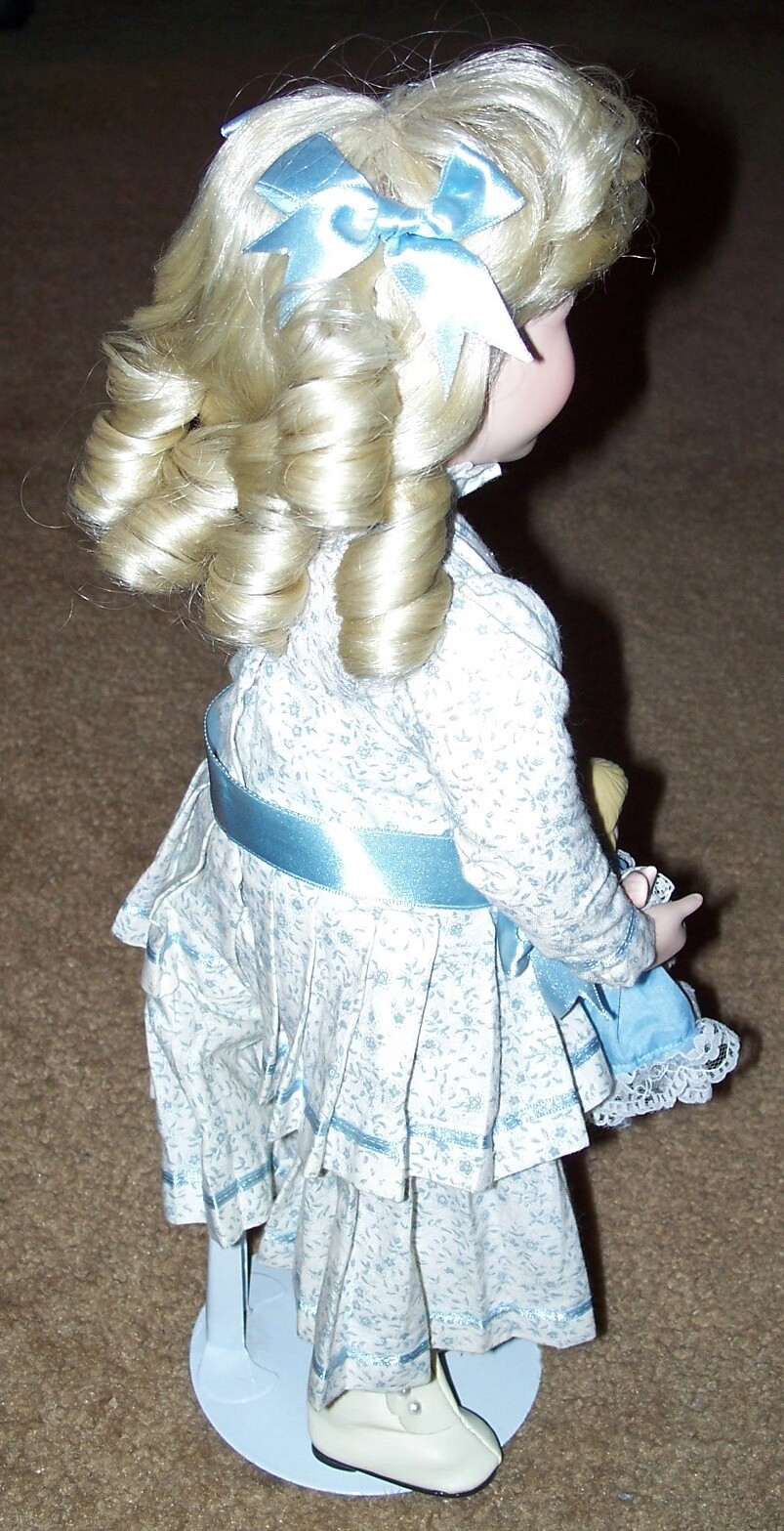 NELLIE LITTLE HOUSE ON THE PRAIRIE PORCELAIN 1994 ASHTON-DRAKE DOLL W/ COA!