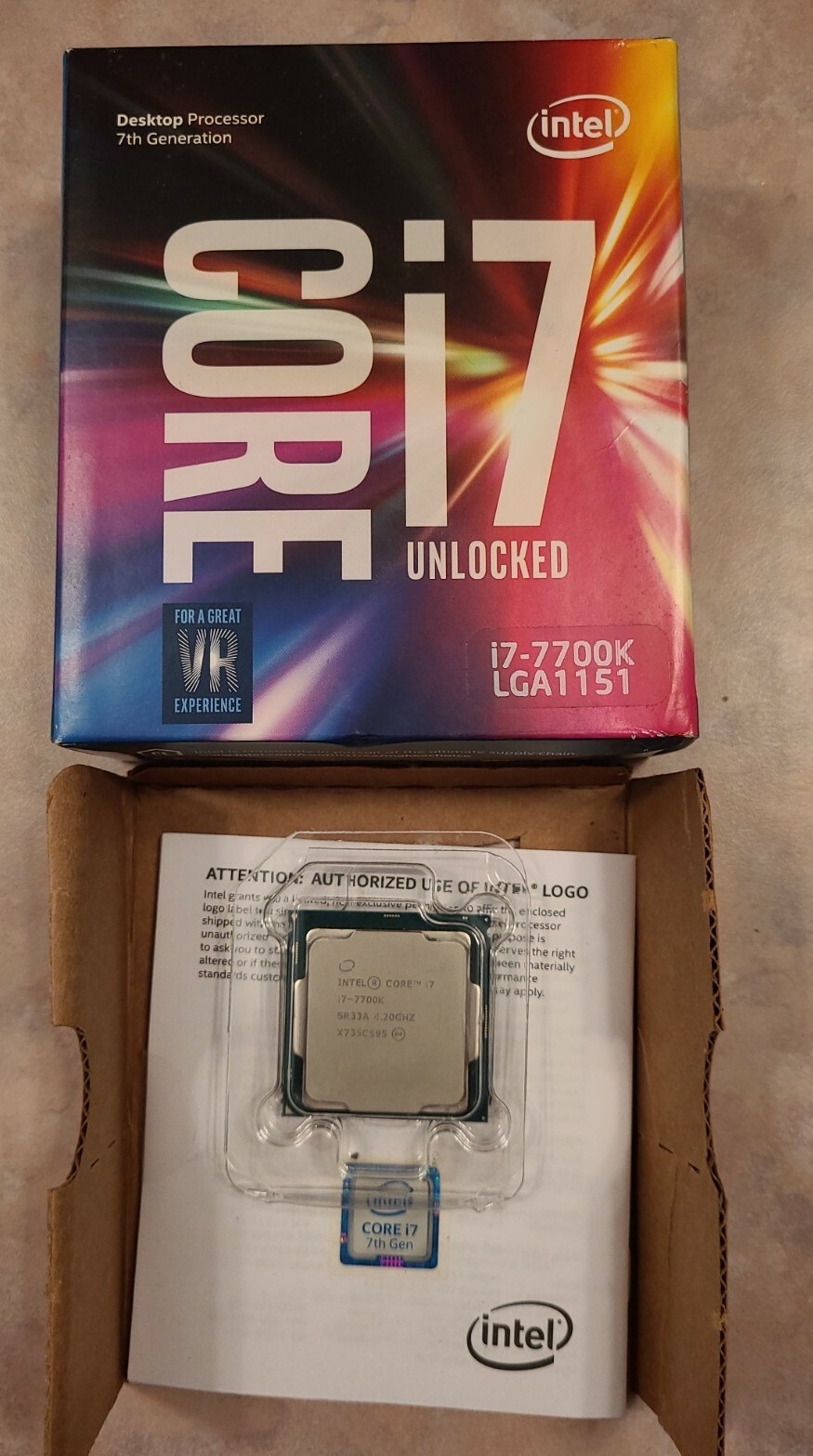 I7 7700k.