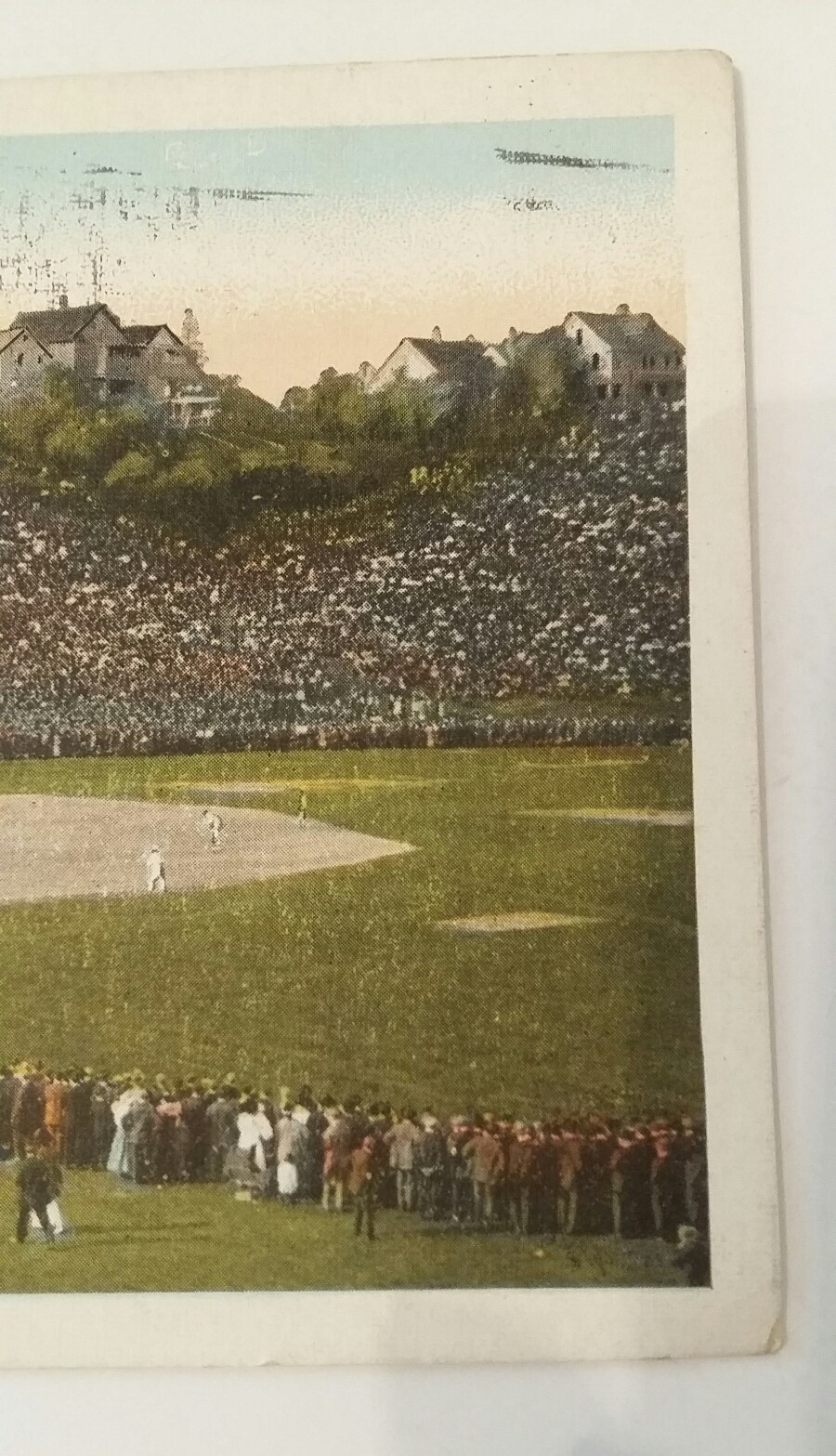 ANTIQUE Vintage DATED 1924 Sports Postcard Baseball Brookside Park Cleveland OH.