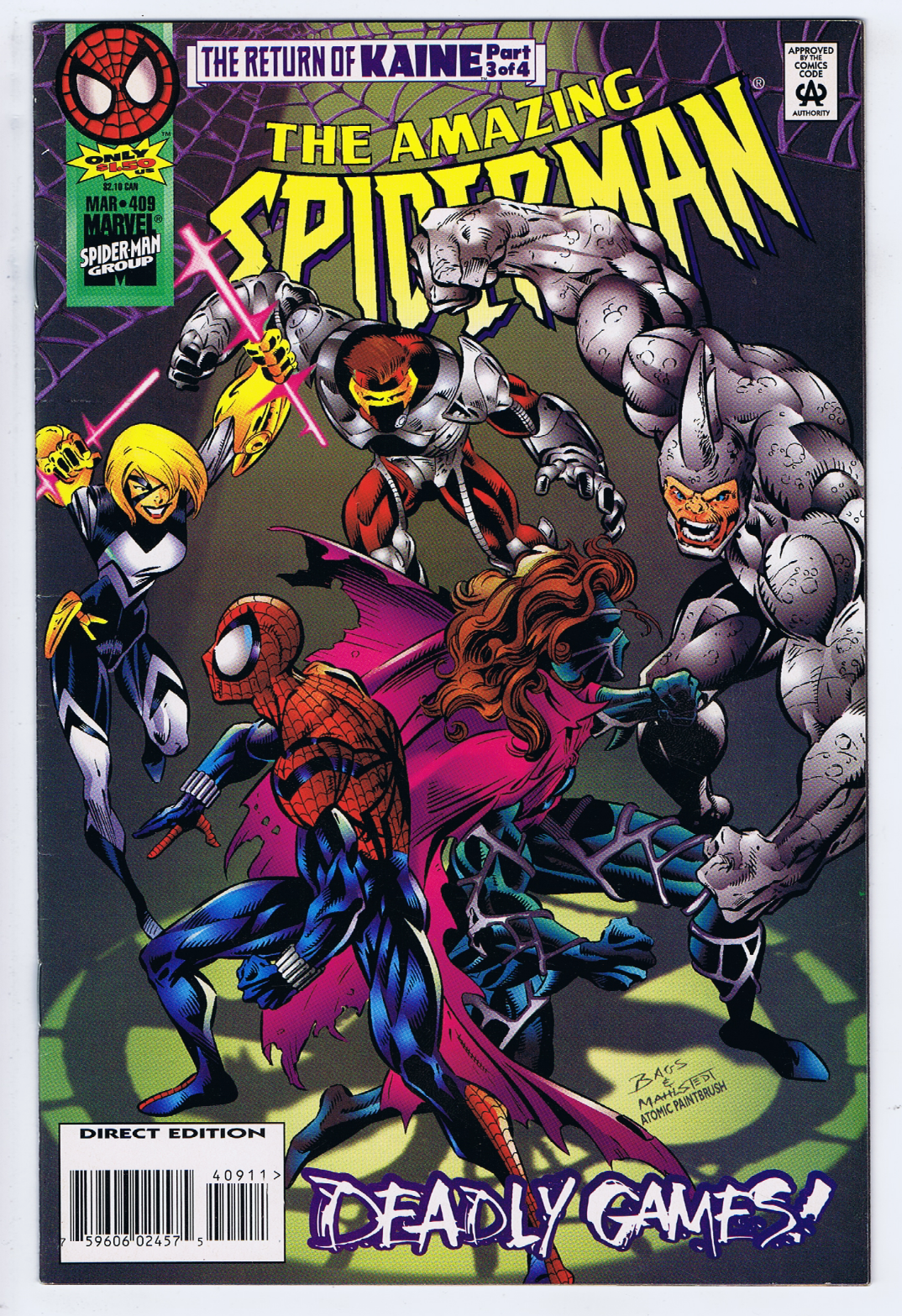 SPIDER-MAN: WEB OF DOOM #3未開封　1994年発行激レア SPIDER-MAN: WEB OF DOOM #3未開封 1994年発行激レア Spider-Man Web