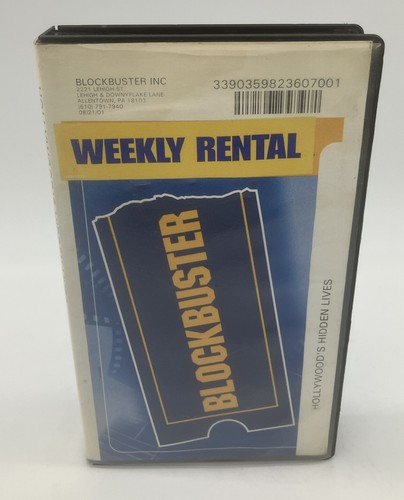Blockbuster VHS Rental Clamshell Case With Movie Hollywoods