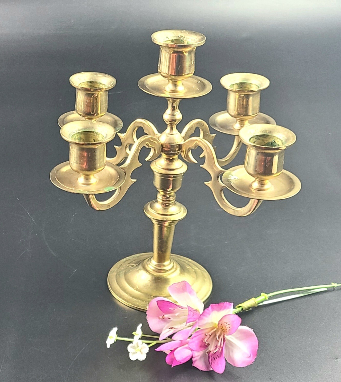 1930‘ Vintage Japanese candle holder Antique C 1880 Meiji Era Japanese Bronze Candle Stand