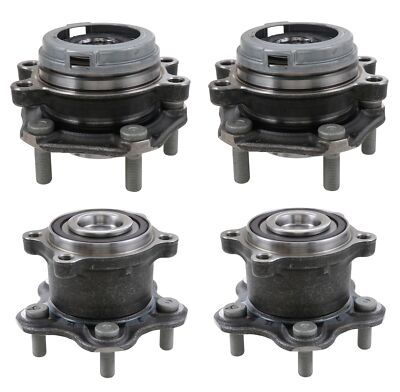 BCA Front & Rear Wheel Bearing and Hub Assemblies Kit For QX60 Maxima Murano FWD