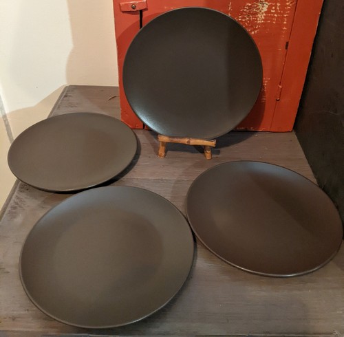 IKEA Set of 4 Dinera Brown Matte Salad Dessert Plates 8