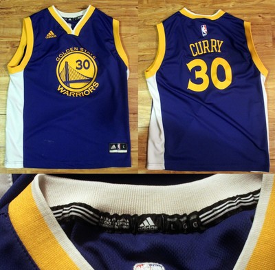 curry jersey youth large