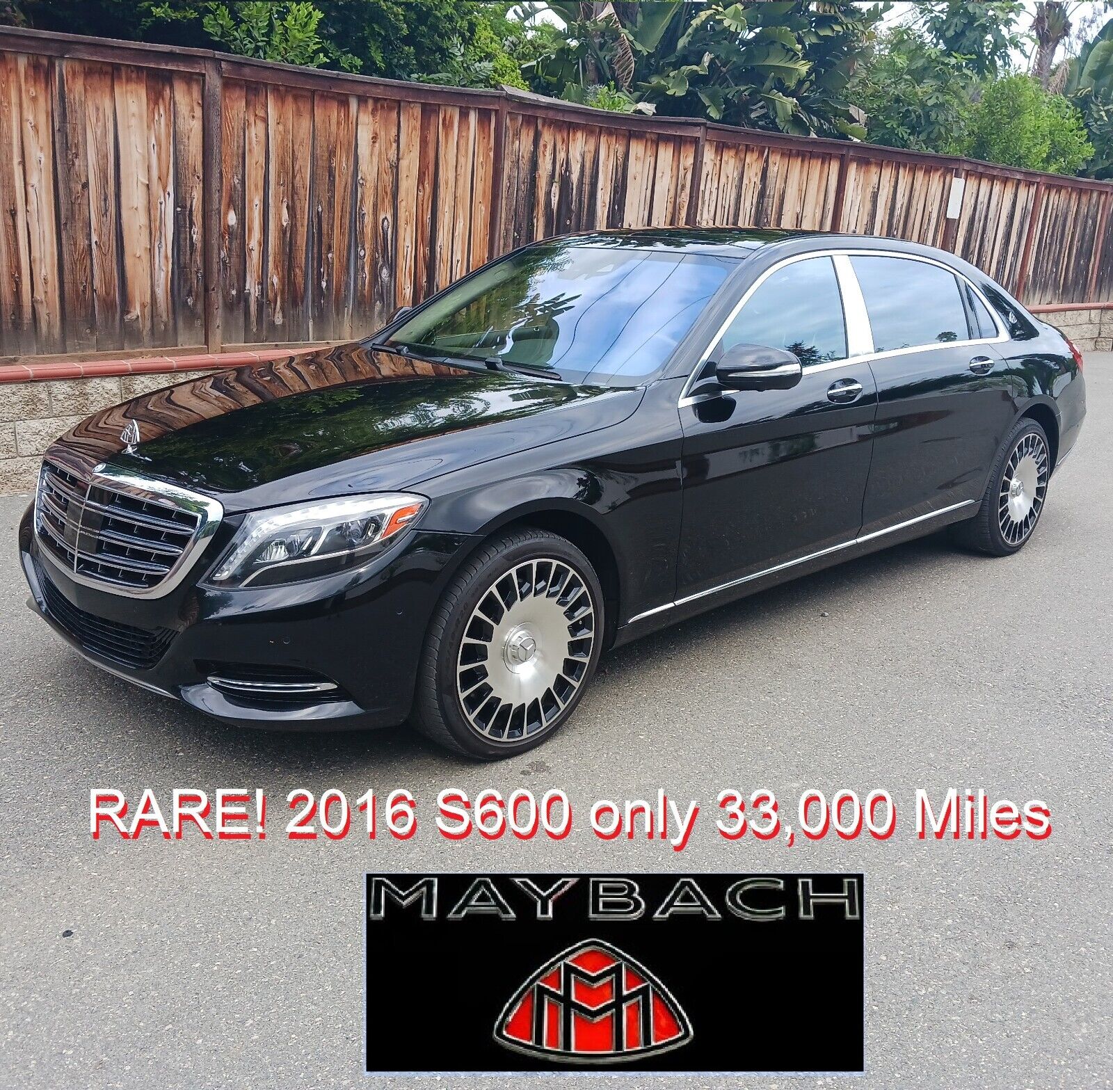 2016 Mercedes S600 Maybach 33,000 Miles V12 Twin-Turbo 523 H.P.  $192,000 MSRP