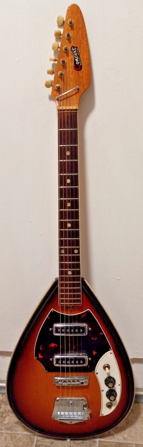 Kawai PM-2V vintage teardrop electric guitar '60s Domino Kawai PM-2V vintage teardrop electric guitar '60s Domino