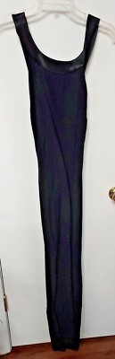 J.D. Stone Black Criss Cross Back Straps Maxi Dress Size 14 Gown  NWT
