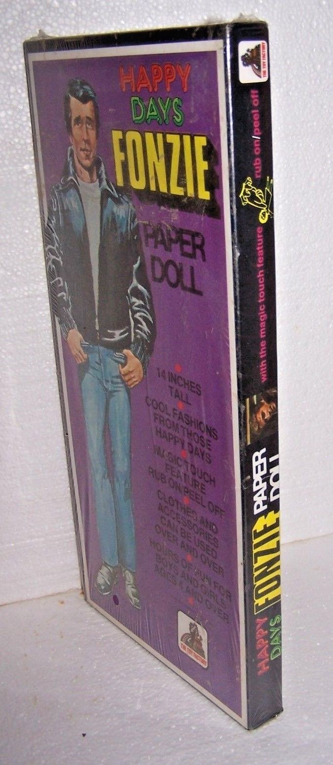 VINTAGE 1976 HAPPY DAYS FONZIE PAPER DOLL SET FACTORY SEALED