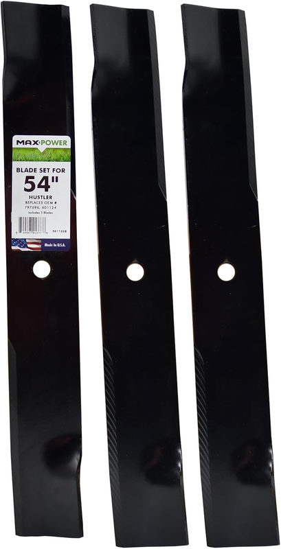 Blades 3 Set for Hustler Mowers 54In Cut 601124 797696 438000100