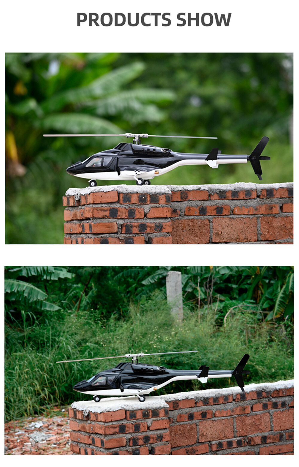 Fly wing Airwolf Scale 3D 6CH GPS Auto Return Hovering RC RTF Helicopter Toys