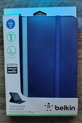 Belkin Cinema Stripe Cover with Stand for 10.1-Inch Samsung Galaxy Tab 3 - Blue