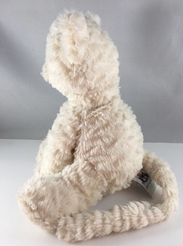 Jellycat Fuddlewuddle Kitty Cat Plush Stuffed Animal White Soft 9”