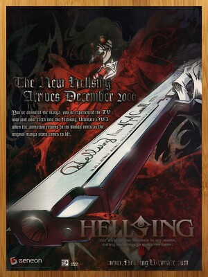 2006 Hellsing Ultimate OVA Vintage Print Ad/Poster Manga Anime DVD Promo Art 00s