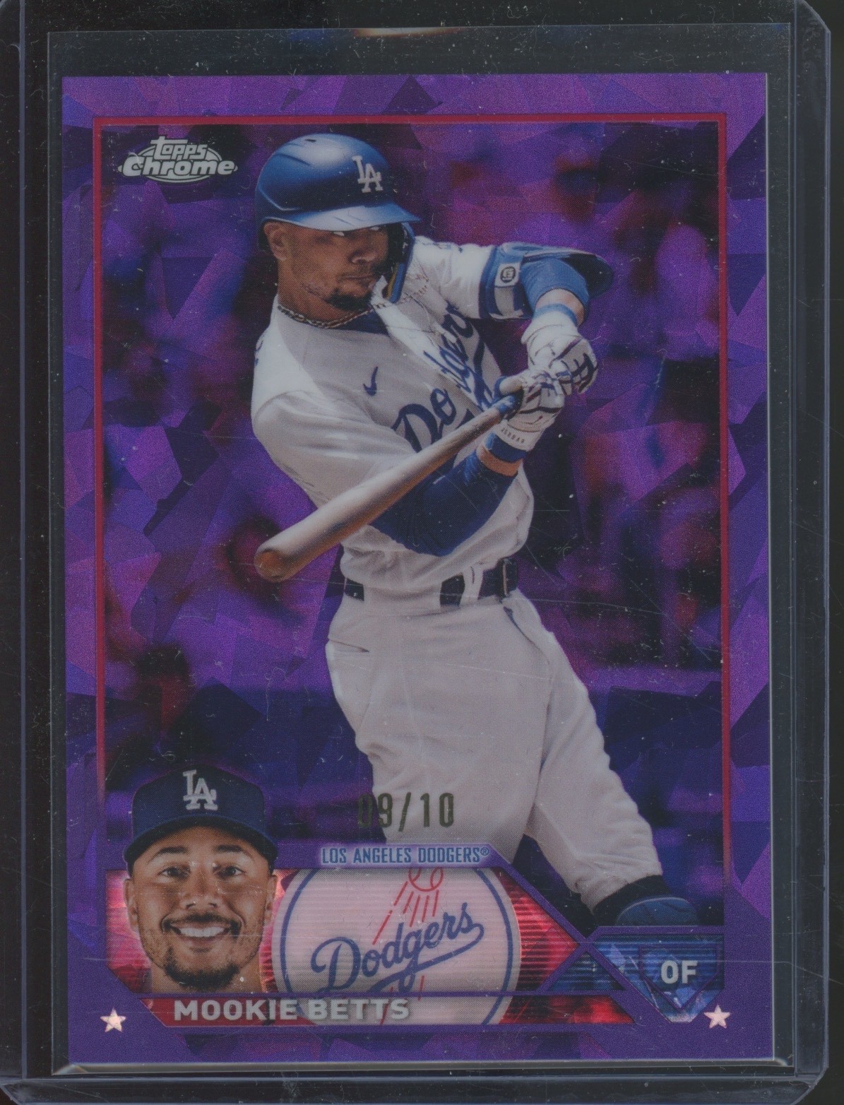 2023 Topps Chrome Sapphire Purple #50 Mookie Betts 9/10
