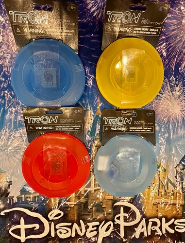 2023 Disney Parks TRON Lightcycle Run Identity Chip Complete Set of 4 - NWT