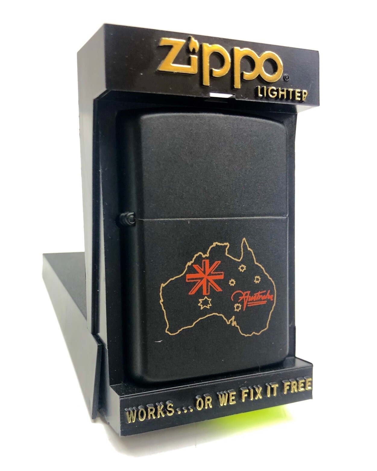 ★専用★ABORIGINES★Zippo SPIRIT OF AUSTRALIA ZIPPO LIGHTER - John Smith Gumbula - Black Light - Riley's