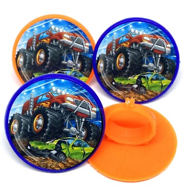 Monster Trucks Cupcake Toppers Party Supplies Cake Decorations Favors Rings