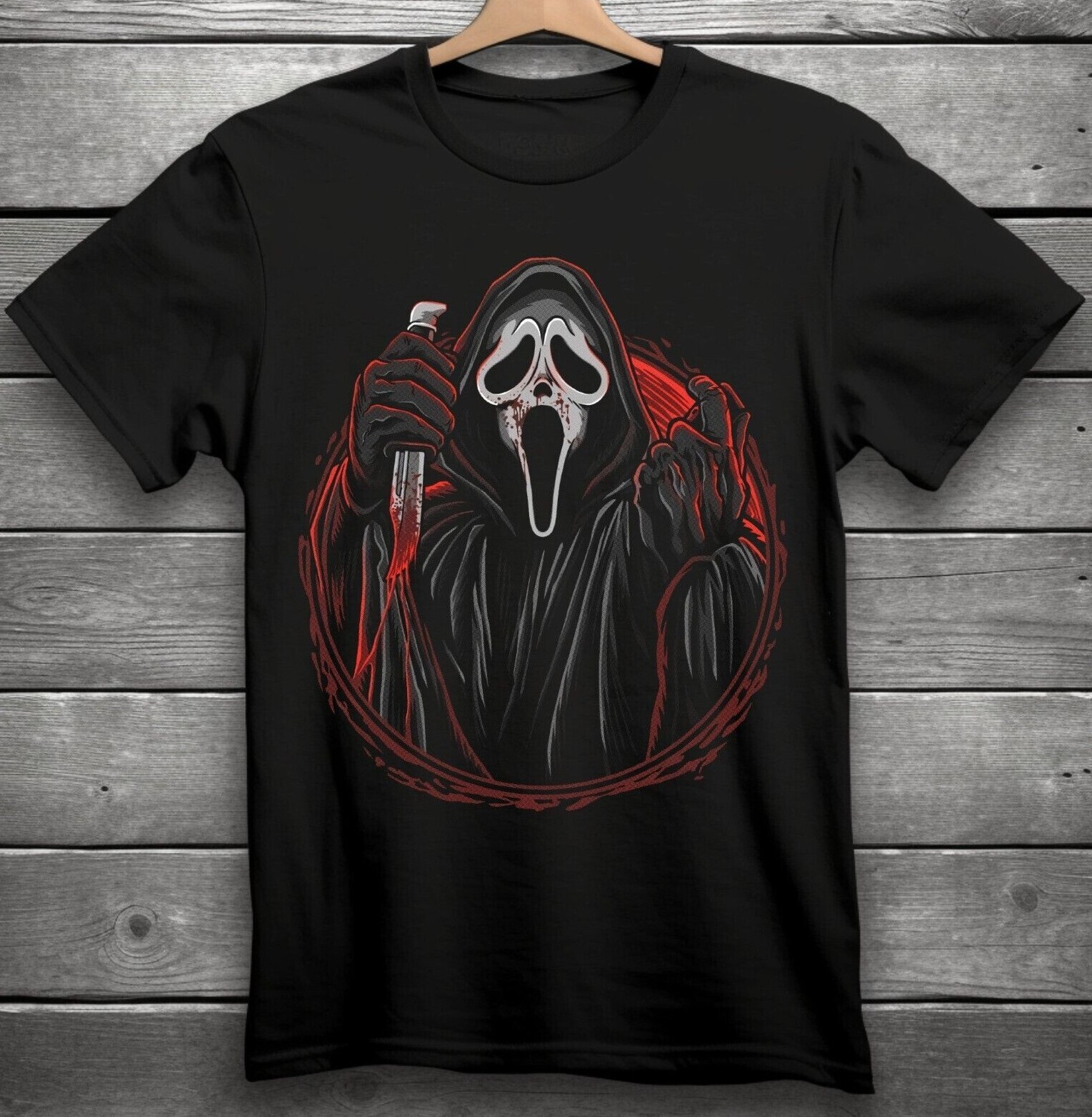ROMWE terrible ghost Tシャツ XXL Ghost Men's Thorny Eye T-Shirt Black Small | Officially