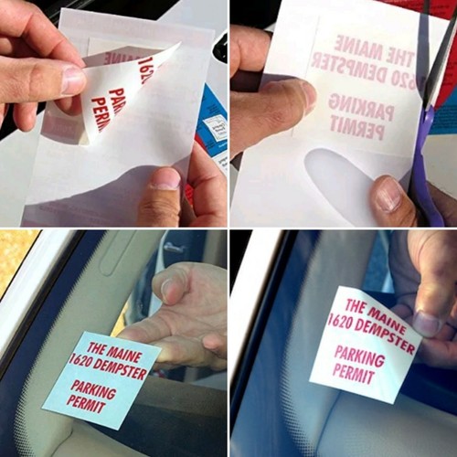 Windshield Sticker Applicator Shield For Application, Removal, & Re