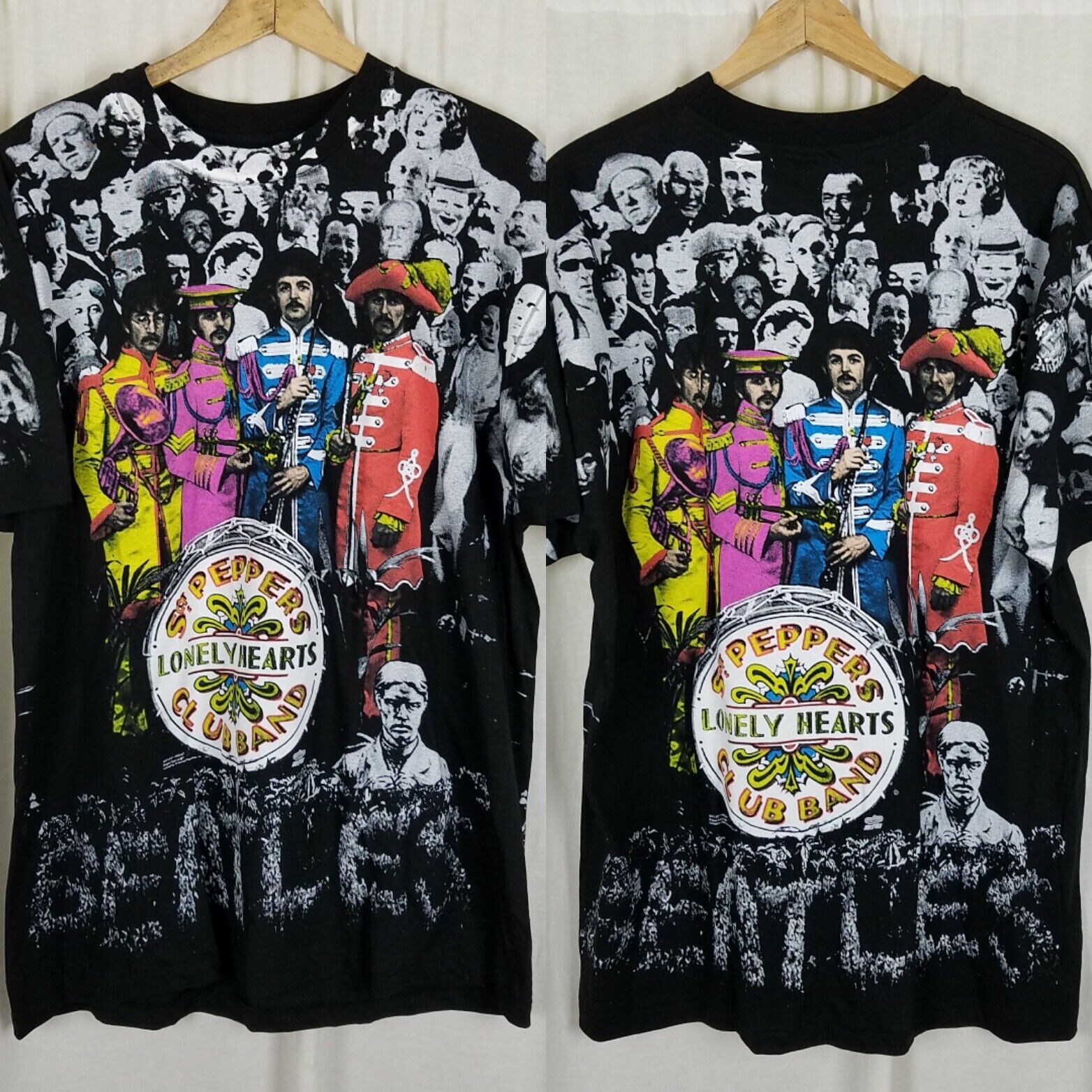 Vintage Winterland The Beatles All Over Print Double Sided Vintage Winterland The Beatles All Over Print Double Sided