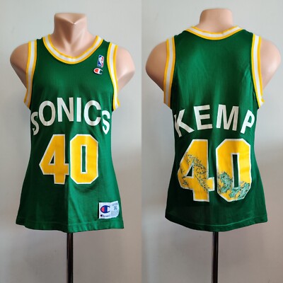 SHAWN KEMP #40 SEATTLE SUPERSONICS SONICS size 36 basketball Jersey Champion NBA