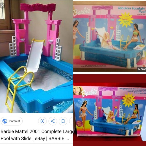 barbie fabulous fountain pool