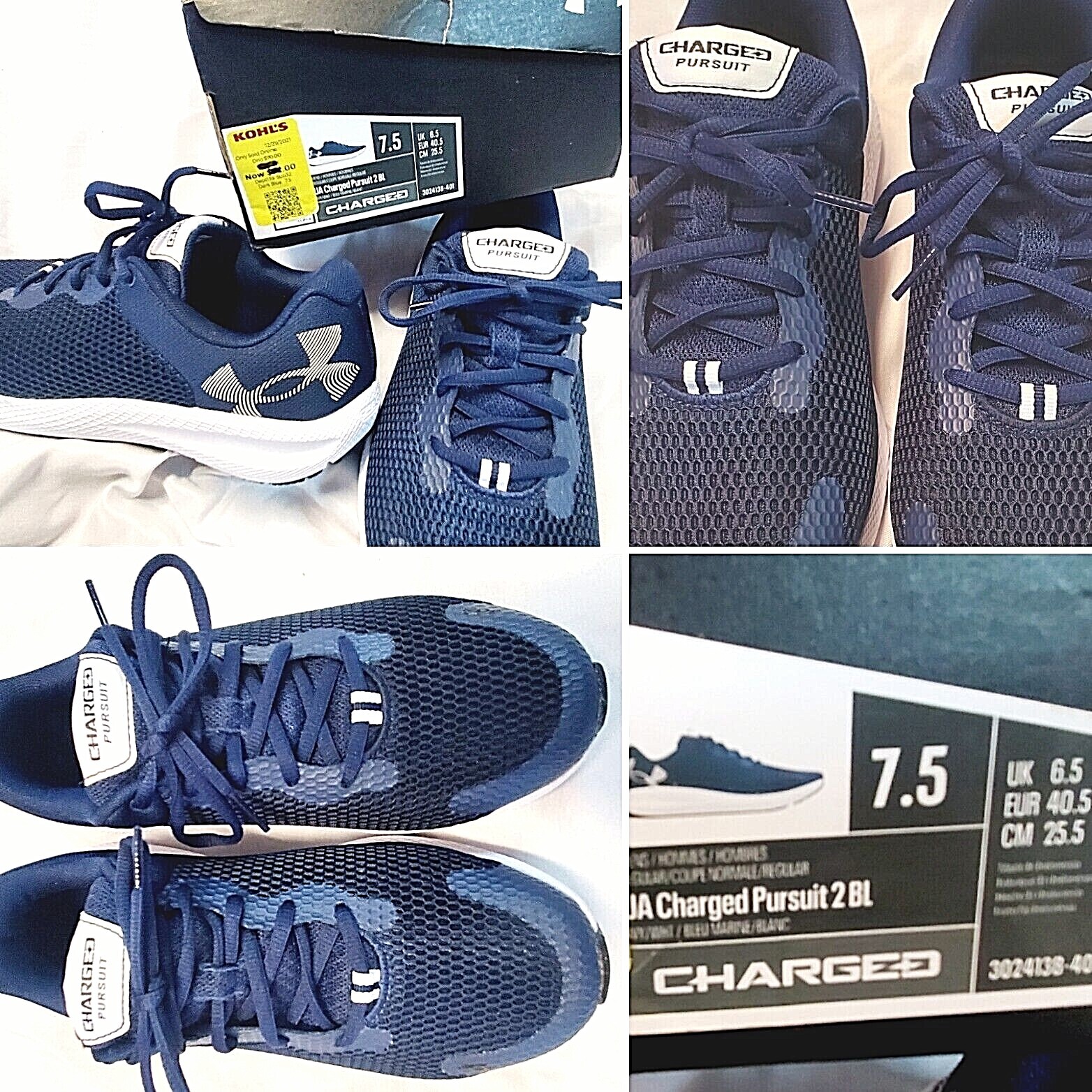 ２ー7 UNDER ARMOUR MEN'S CHARGED PURSUIT 2 BL RUNNING SHOE 3024138