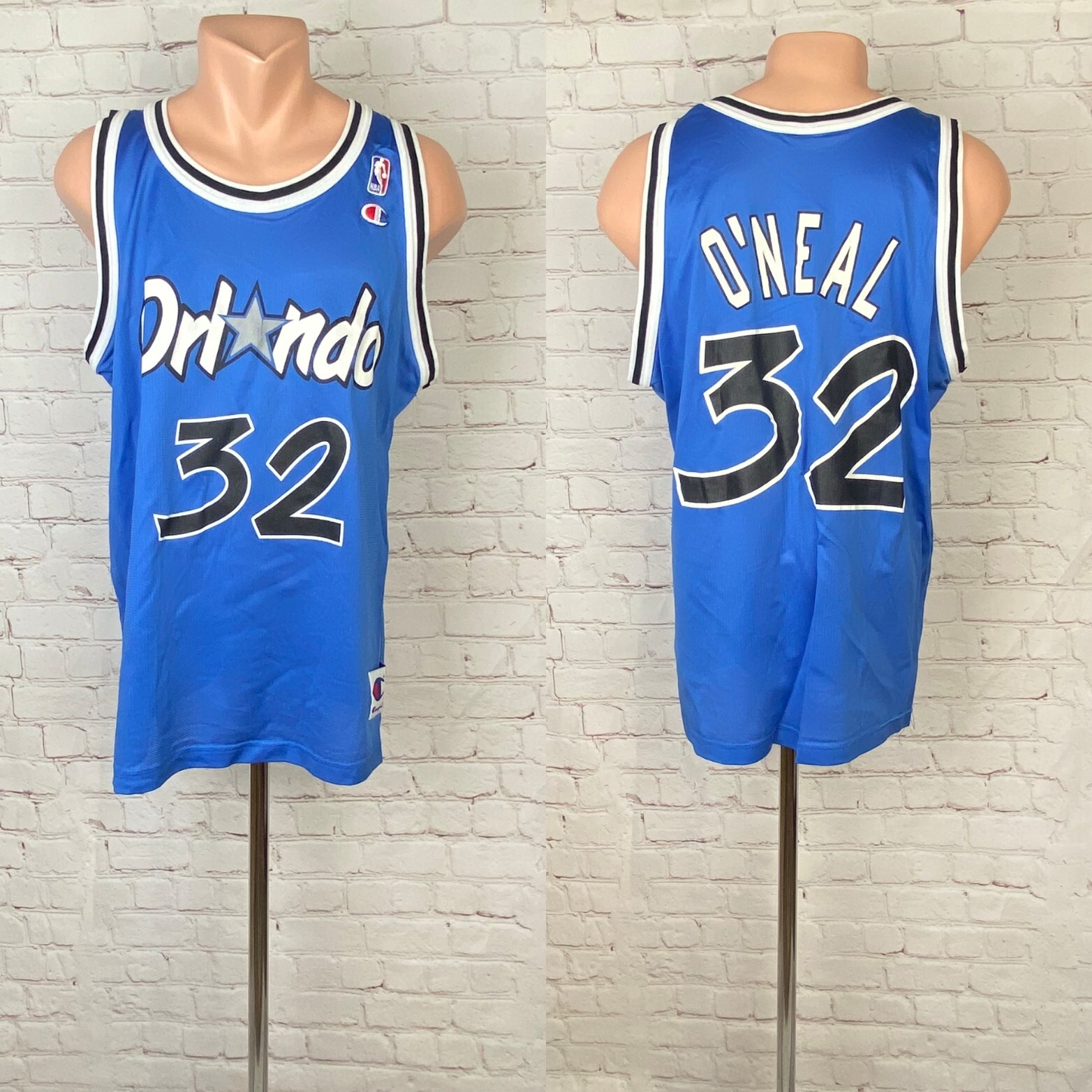 ウェア NBA ORLANDO O'NEAL uniform dq 1990's Orlando Magic Jersey Shorts Set XL Blue #32 Shaquille