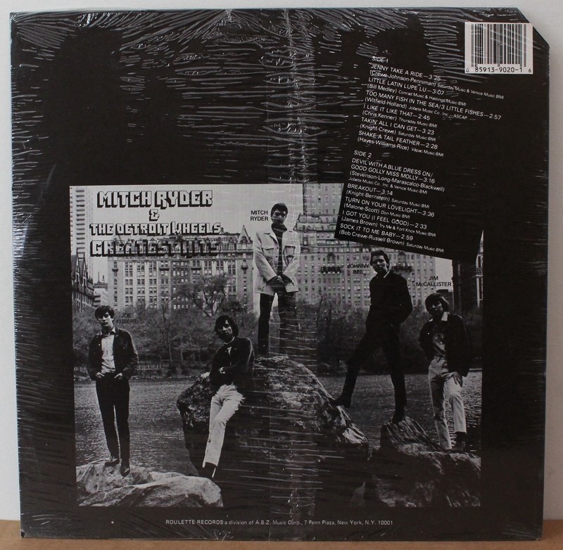 LP ミッチー・ライダーとデトロイト・ホイールズ Greatest Hits SP8097 STATESIDE /00260 MITCH RYDER AND THE DETROIT WHEELS GREATEST HITS ROULETTE