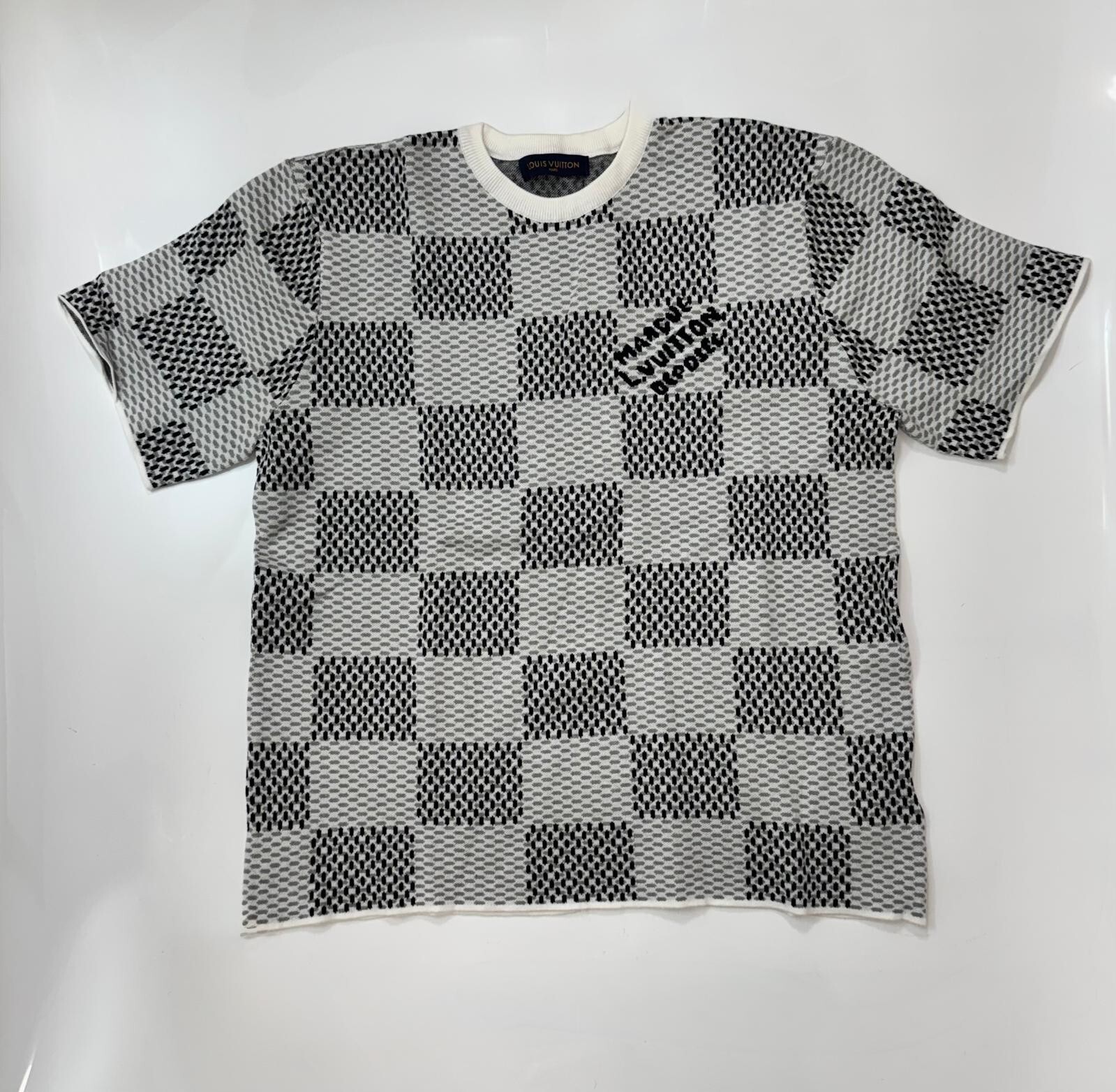Damier Jacquard Short-Sleeved Cotton Crewneck ★関税込 $_57.JPG?set_id=880000500F