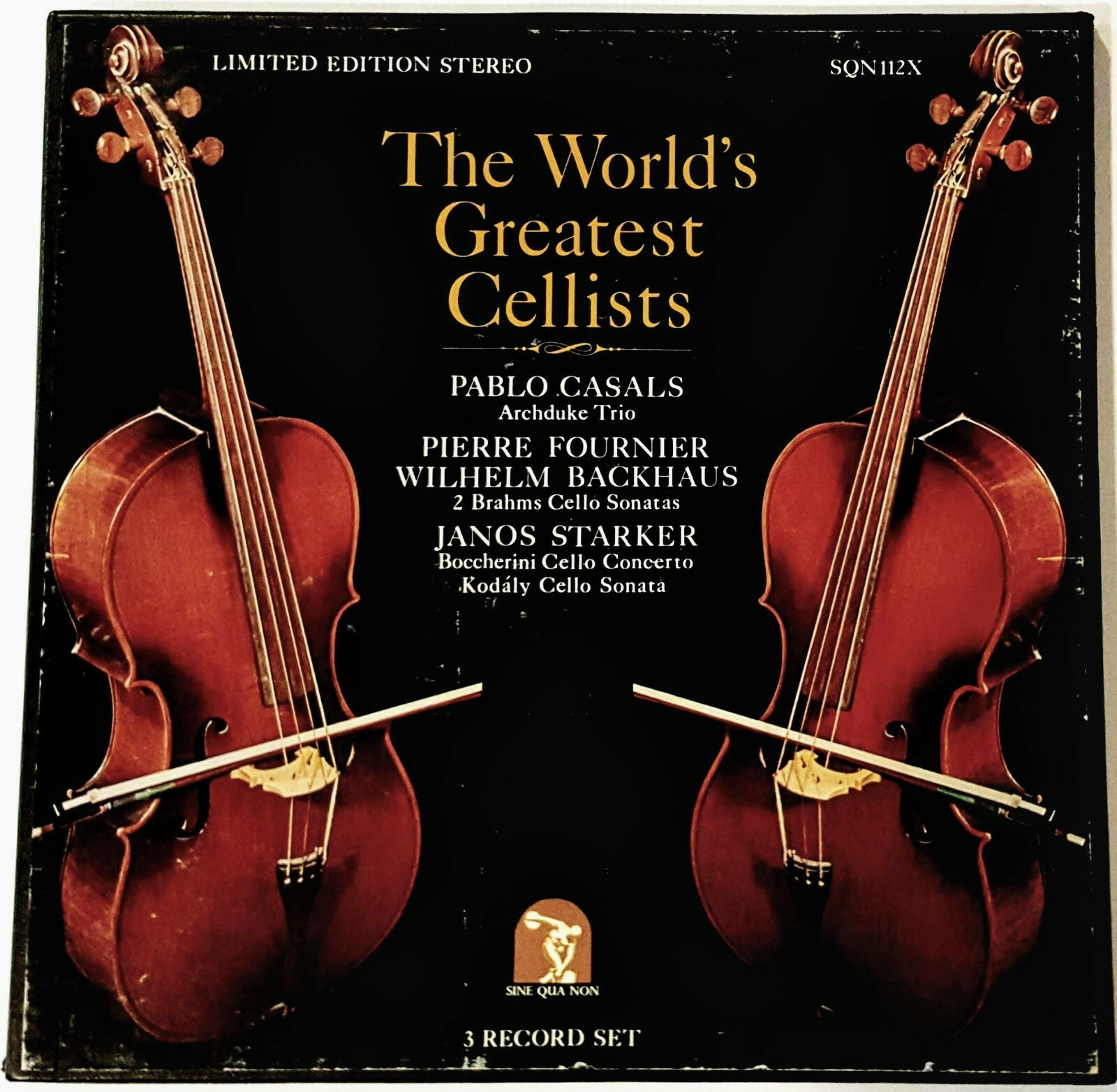 The World's Greatest Cellist 2 LPs ONLY (1973 2X LP Sine Qua