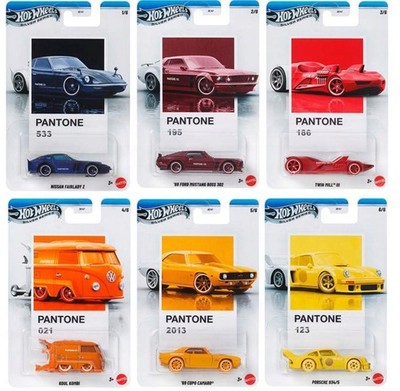 Hot Wheels 2026 Pantone 1-6 Silver Series FULL Set 1:64